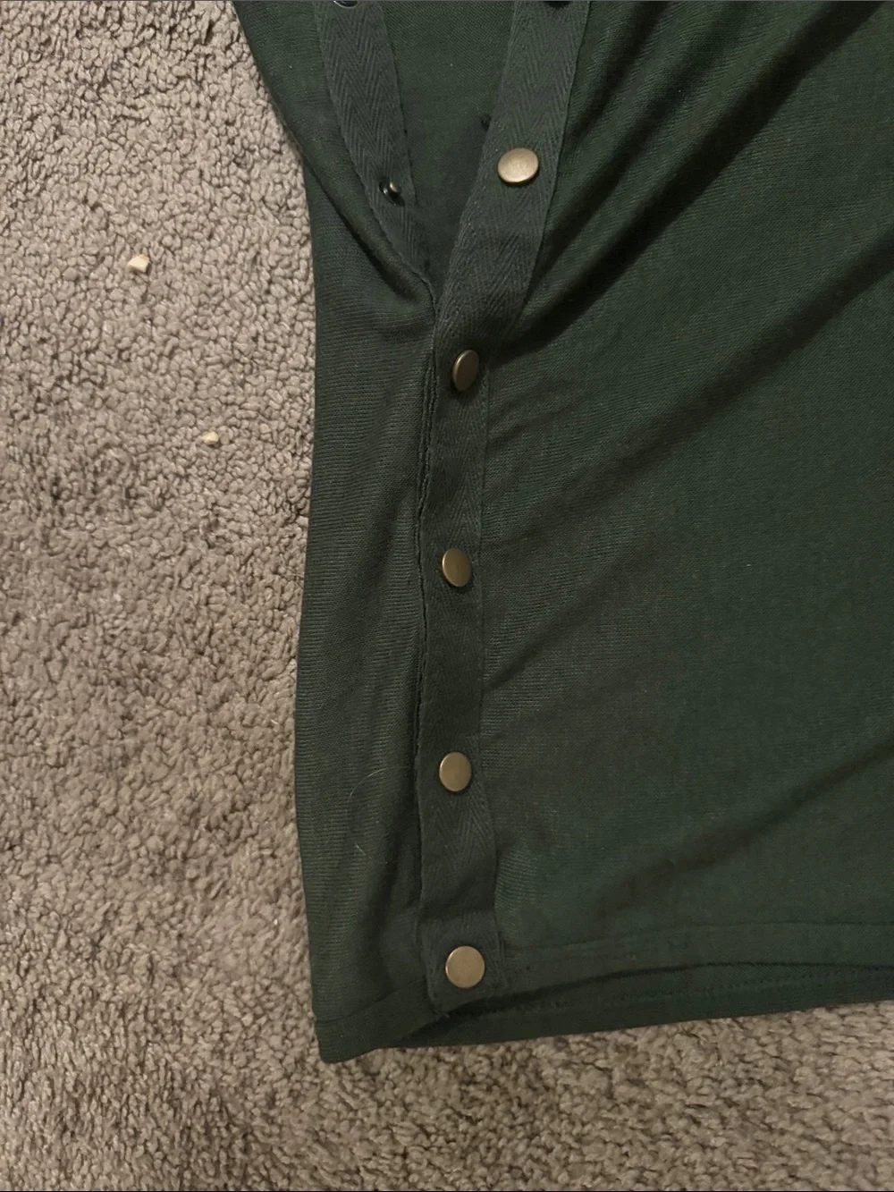 Dark Green Women's Snap-Trim shawl/scarf